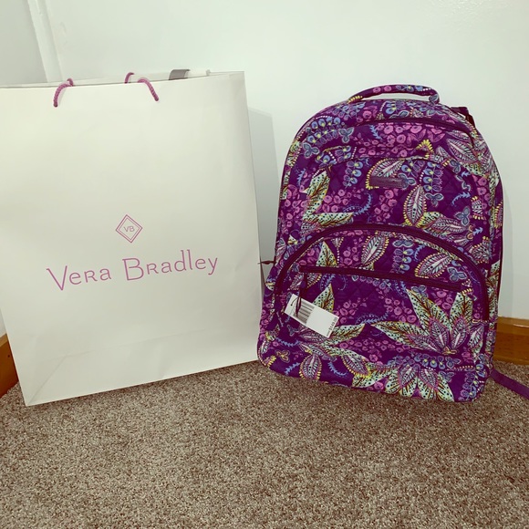 Vera Bradley Handbags - Vera Bradley Essentials Large Backpack NWT